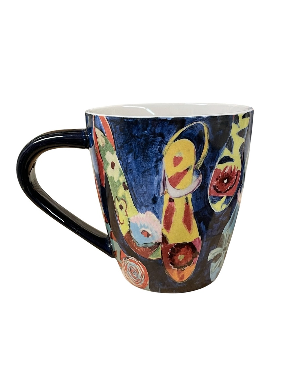 LANG Strappy Heels ceramic mug colorful shoes decorate inside and out EUC coffee